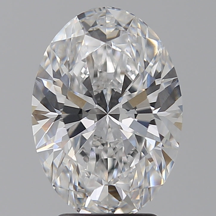 3.5 Carat Oval Lab Diamond with  Cut Diamond in 14KT  view 1
