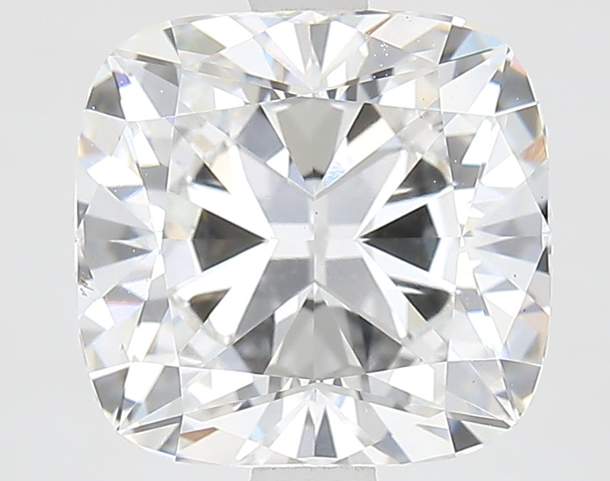 3.05 Carat Cushion Lab Diamond with  Cut Diamond in 14KT  view 1
