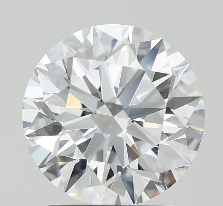 1.53 Carat Round Lab Diamond with  Cut Diamond in 14KT  view 1
