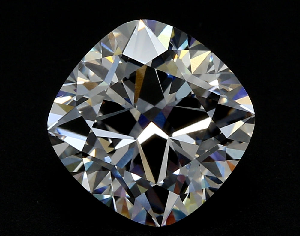 1.5 Carat Cushion Lab Diamond with  Cut Diamond in 14KT  view 1
