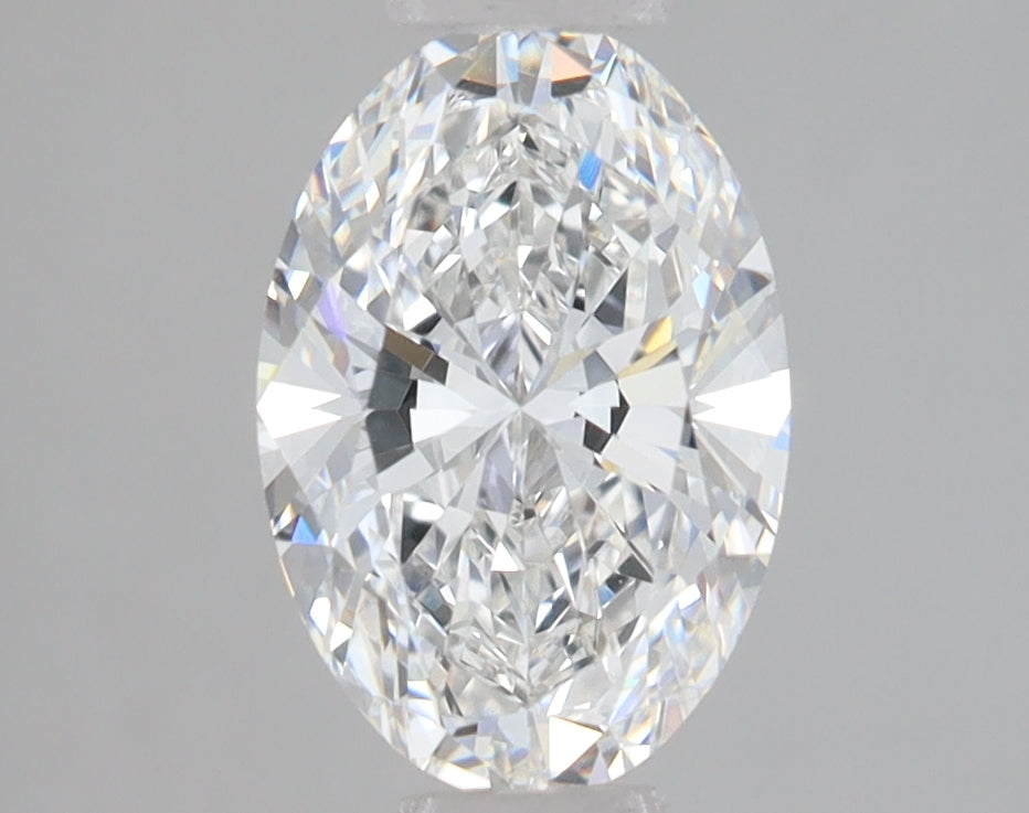 1.66 Carat Oval Lab Diamond with  Cut Diamond in 14KT  view 1
