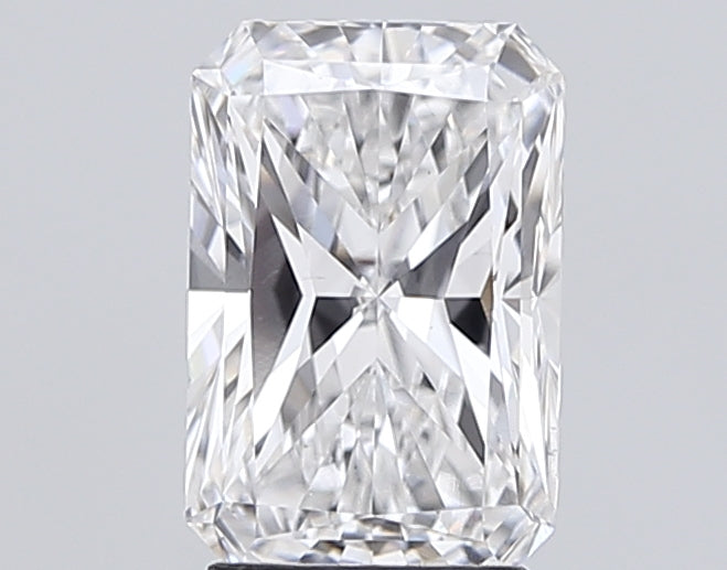 3.03 Carat Radiant Lab Diamond with  Cut Diamond in 14KT  view 1
