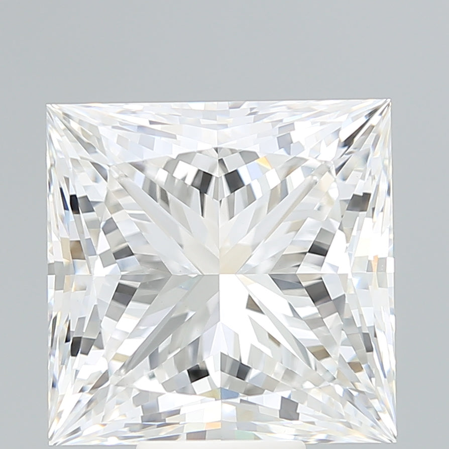 11.37 Carat Princess Lab Diamond with  Cut Diamond in 14KT  view 1
