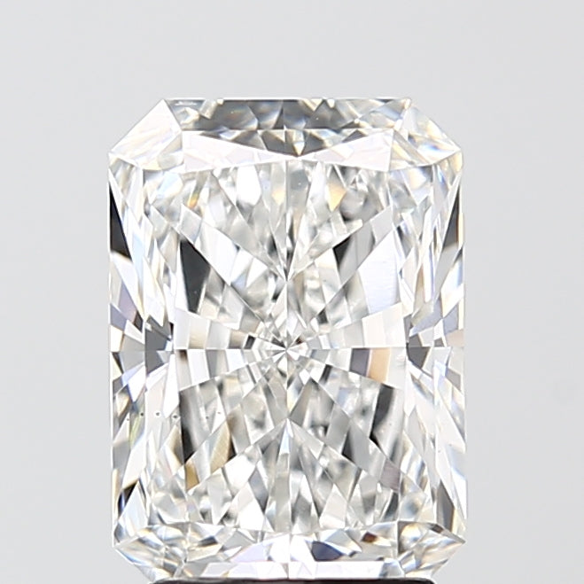 3.01 Carat Radiant Lab Diamond with  Cut Diamond in 14KT  view 1
