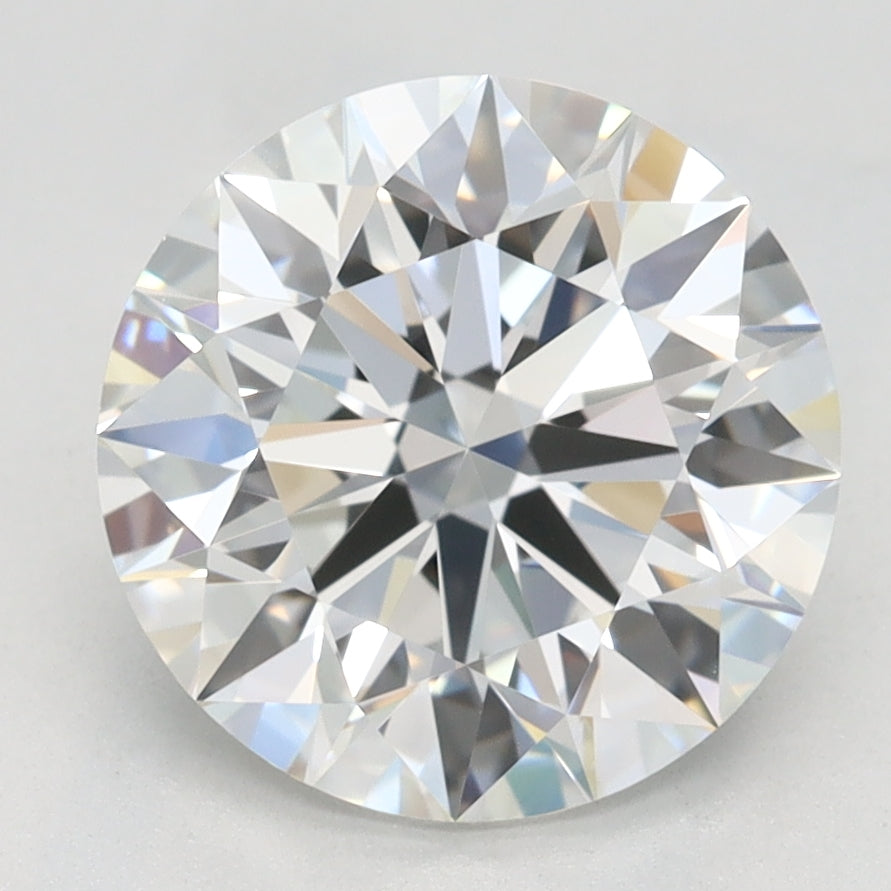 2.69 Carat Round Lab Diamond with  Cut Diamond in 14KT  view 1
