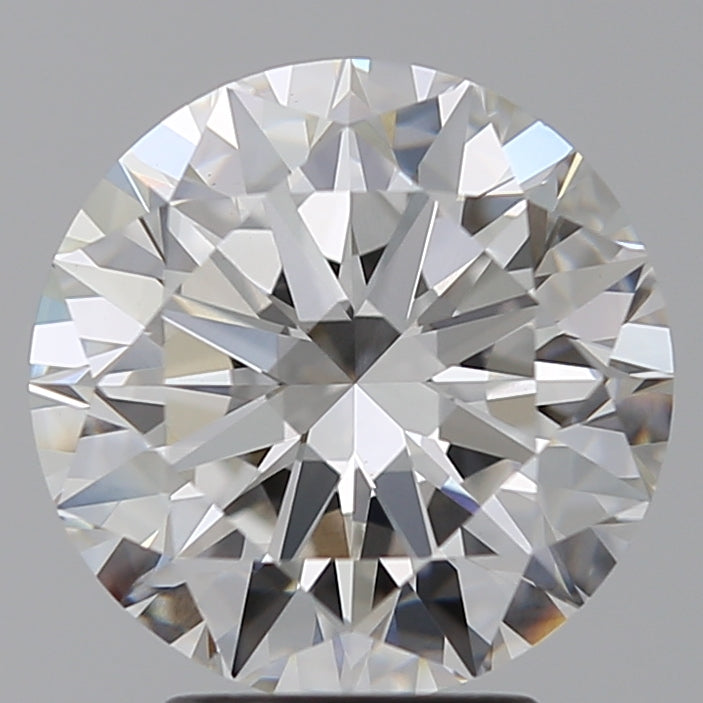 3.5 Carat Round Lab Diamond with  Cut Diamond in 14KT  view 1
