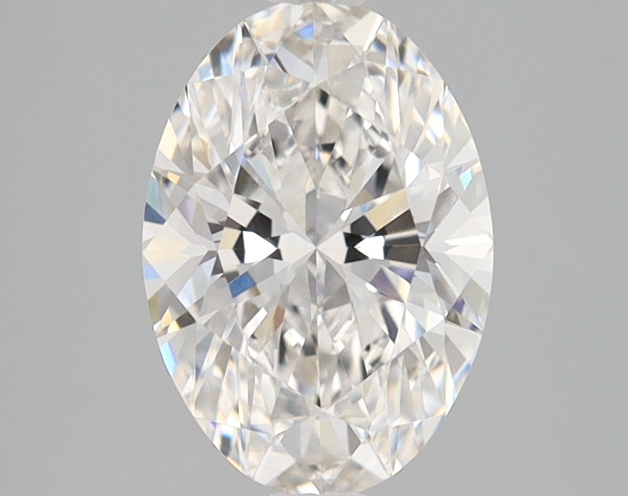 1.72 Carat Oval Lab Diamond with  Cut Diamond in 14KT  view 1

