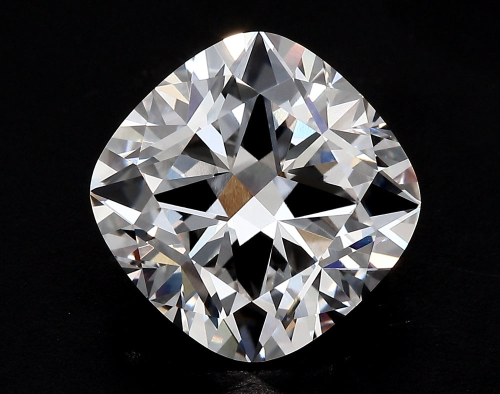 1.52 Carat Cushion Lab Diamond with  Cut Diamond in 14KT  view 1
