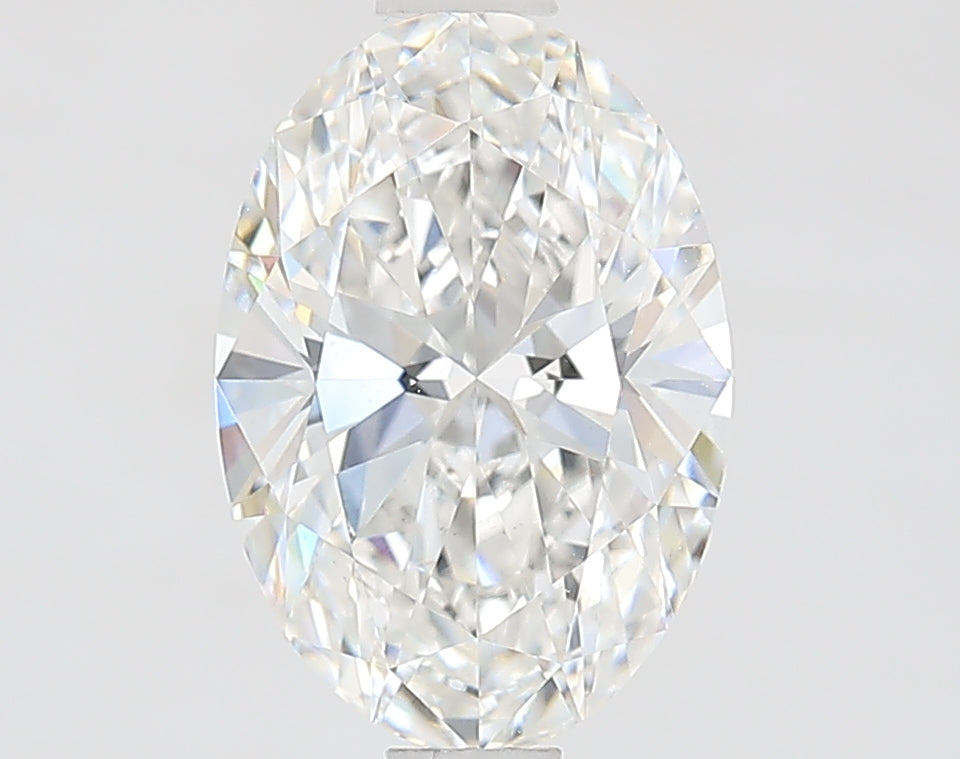 1.54 Carat Oval Lab Diamond with  Cut Diamond in 14KT  view 1
