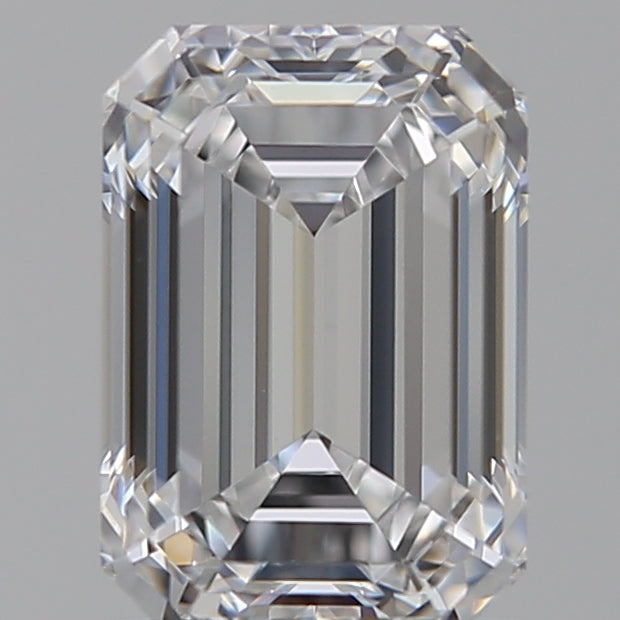1.52 Carat Emerald Lab Diamond with  Cut Diamond in 14KT  view 1
