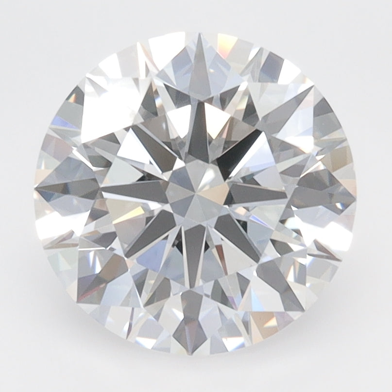 2.8 Carat Round Lab Diamond with  Cut Diamond in 14KT  view 1
