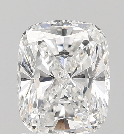 1.52 Carat Cushion Lab Diamond with  Cut Diamond in 14KT  view 1
