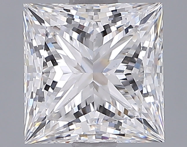 2.04 Carat Princess Lab Diamond with  Cut Diamond in 14KT  view 1
