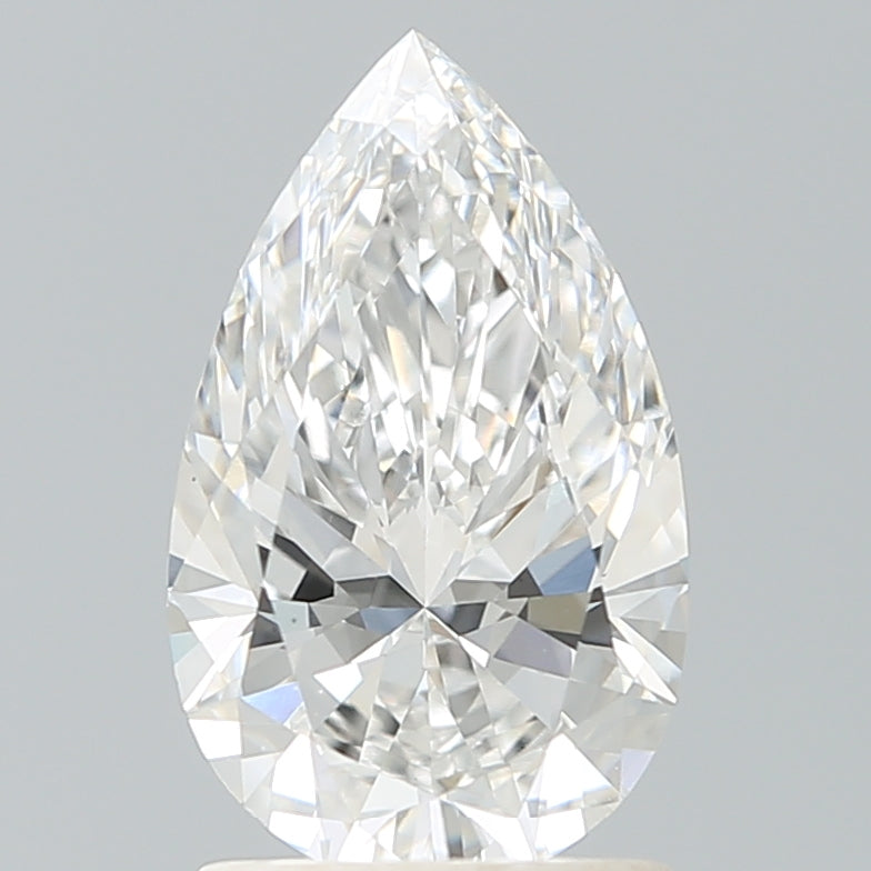1.59 Carat Pear Lab Diamond with  Cut Diamond in 14KT  view 1
