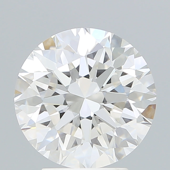 3.6 Carat Round Lab Diamond with  Cut Diamond in 14KT  view 1

