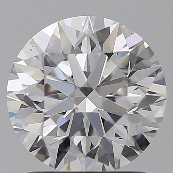 1.5 Carat Round Lab Diamond with  Cut Diamond in 14KT  view 1
