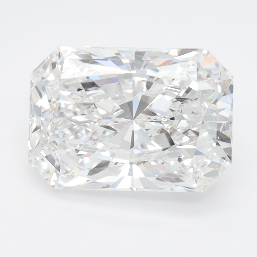 2.4 Carat Radiant Lab Diamond with  Cut Diamond in 14KT  view 1
