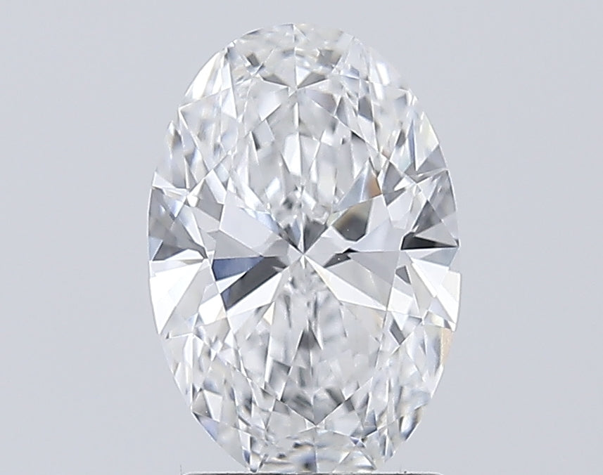1.59 Carat Oval Lab Diamond with  Cut Diamond in 14KT  view 1
