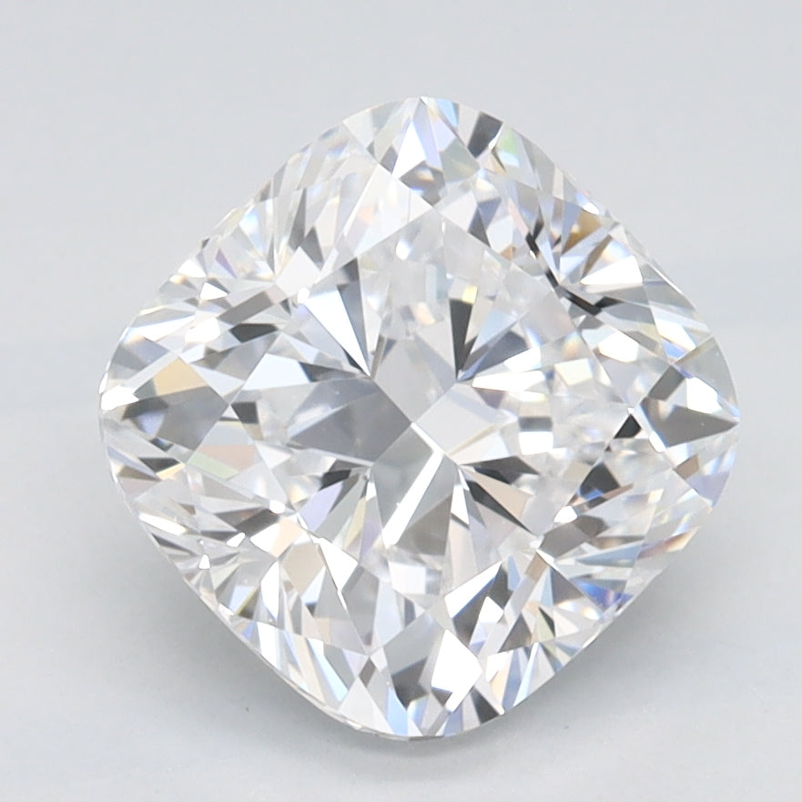 2.04 Carat Cushion Lab Diamond with  Cut Diamond in 14KT  view 1
