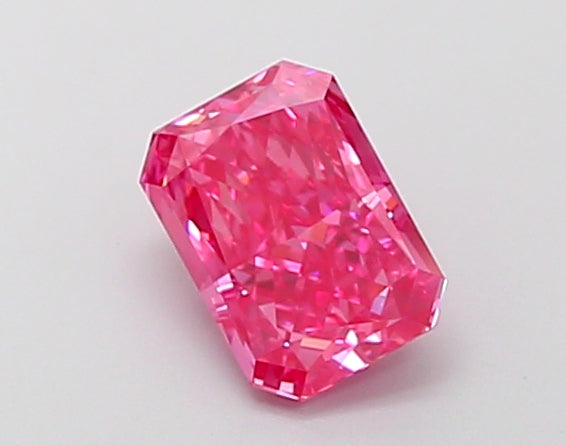 1.28 Carat Radiant Lab Diamond with  Cut Diamond in 14KT  view 1

