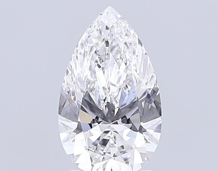 2.07 Carat Pear Lab Diamond with  Cut Diamond in 14KT  view 1
