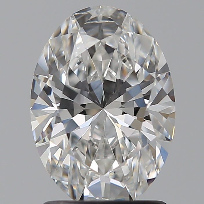 1.59 Carat Oval Lab Diamond with  Cut Diamond in 14KT  view 1
