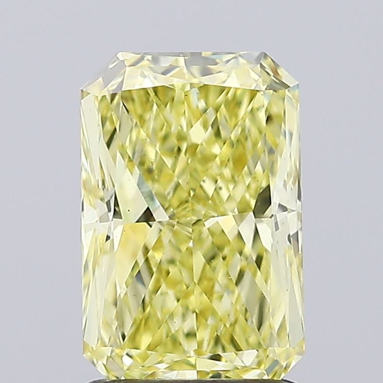1.5 Carat Radiant Lab Diamond with  Cut Diamond in 14KT  view 1
