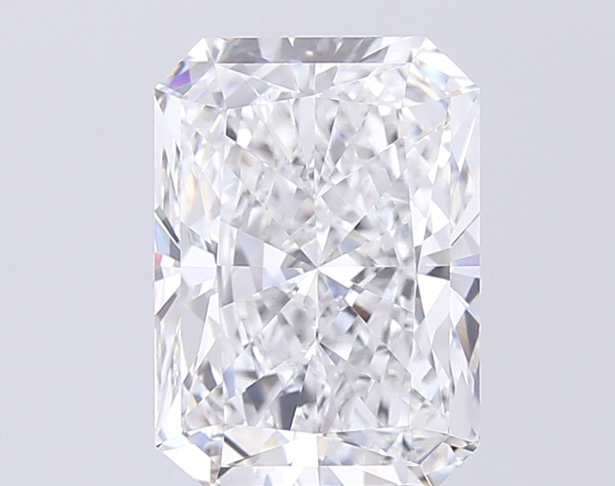 4.92 Carat Radiant Lab Diamond with  Cut Diamond in 14KT  view 1
