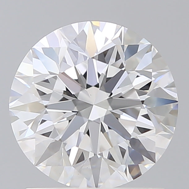 1.5 Carat Round Lab Diamond with  Cut Diamond in 14KT  view 1
