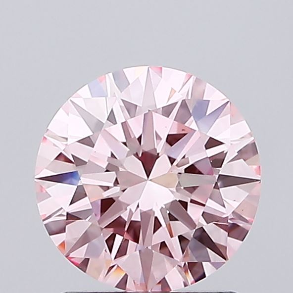 1.33 Carat Round Lab Diamond with  Cut Diamond in 14KT  view 1
