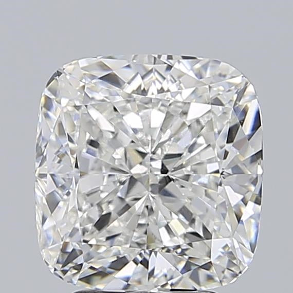 4.01 Carat Cushion Lab Diamond with  Cut Diamond in 14KT  view 1
