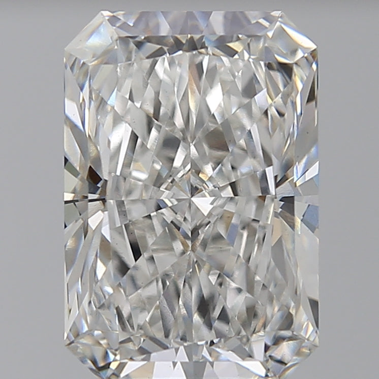 6.07 Carat Radiant Lab Diamond with  Cut Diamond in 14KT  view 1
