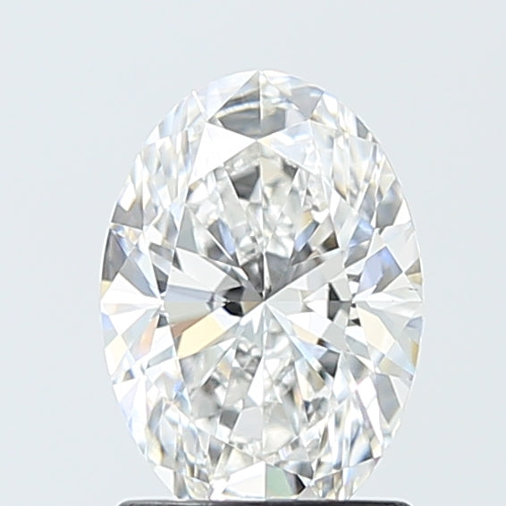 1.52 Carat Oval Lab Diamond with  Cut Diamond in 14KT  view 1
