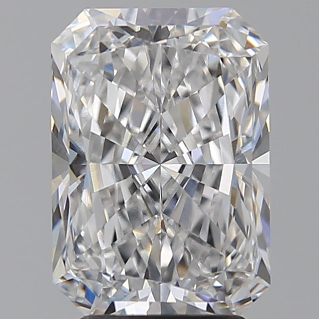 3.53 Carat Radiant Lab Diamond with  Cut Diamond in 14KT  view 1
