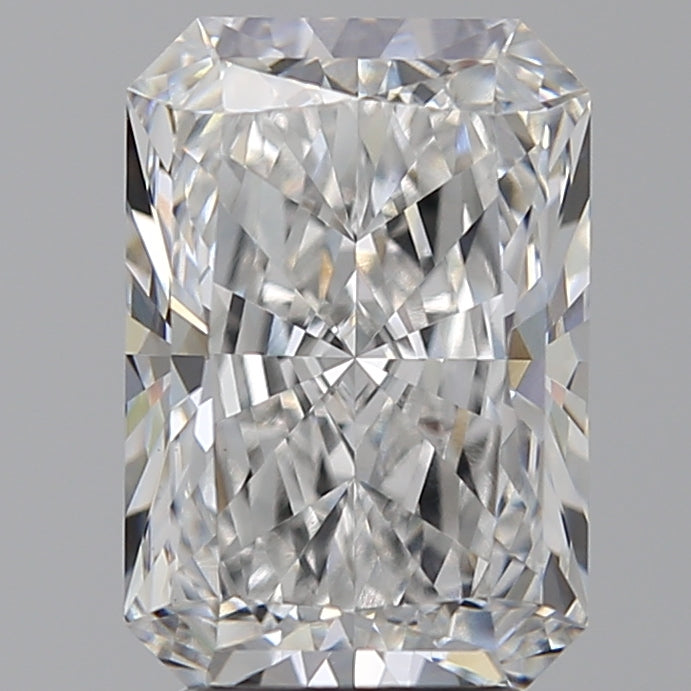 3.54 Carat Radiant Lab Diamond with  Cut Diamond in 14KT  view 1
