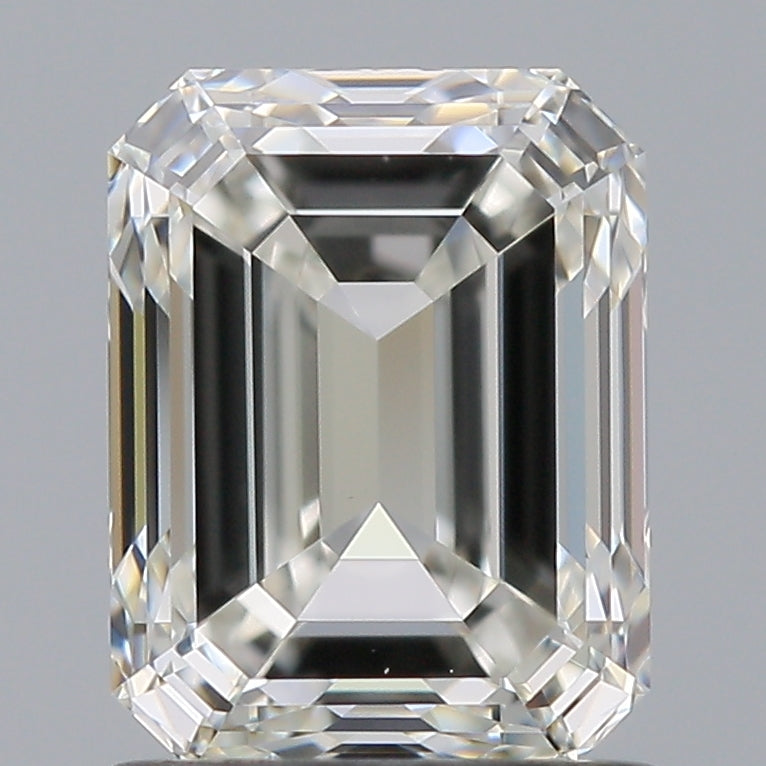 1.32 Carat Emerald Natural Diamond with  Cut Diamond in 14KT  view 1
