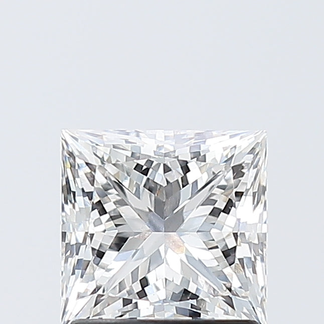 1.54 Carat Princess Lab Diamond with  Cut Diamond in 14KT  view 1

