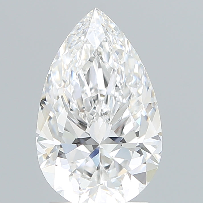 2.3 Carat Pear Lab Diamond with  Cut Diamond in 14KT  view 1
