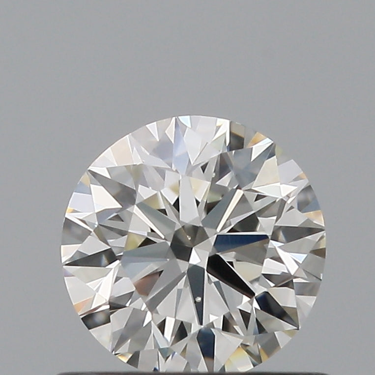 0.57 Carat Round Natural Diamond with  Cut Diamond in 14KT  view 1

