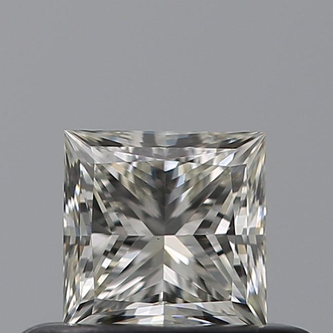 0.4 Carat Princess Natural Diamond with  Cut Diamond in 14KT  view 1
