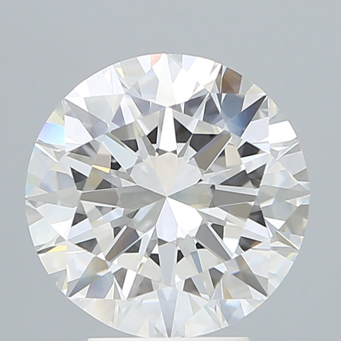 4.28 Carat Round Lab Diamond with  Cut Diamond in 14KT  view 1
