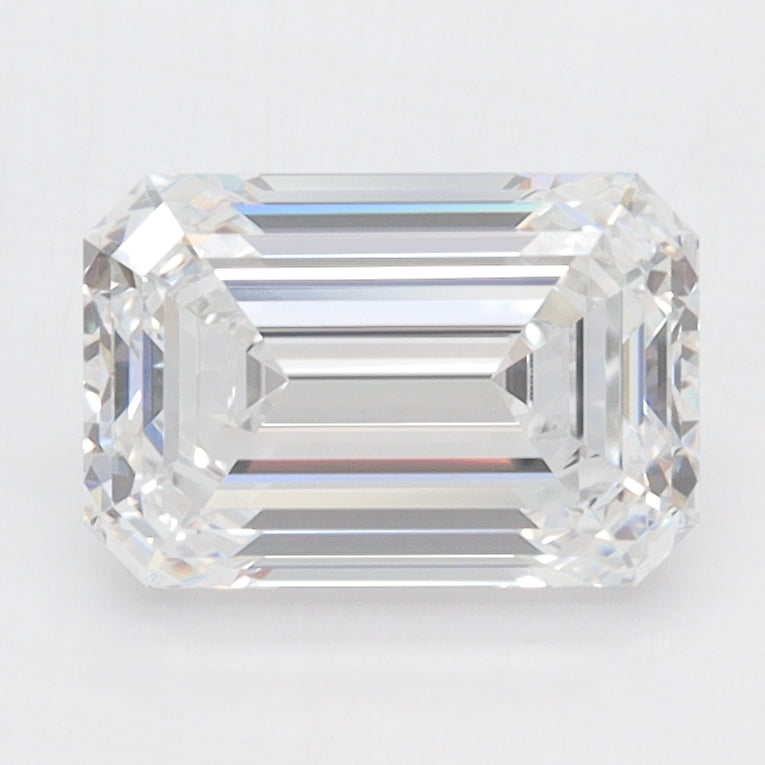 1.87 Carat Emerald Lab Diamond with  Cut Diamond in 14KT  view 1
