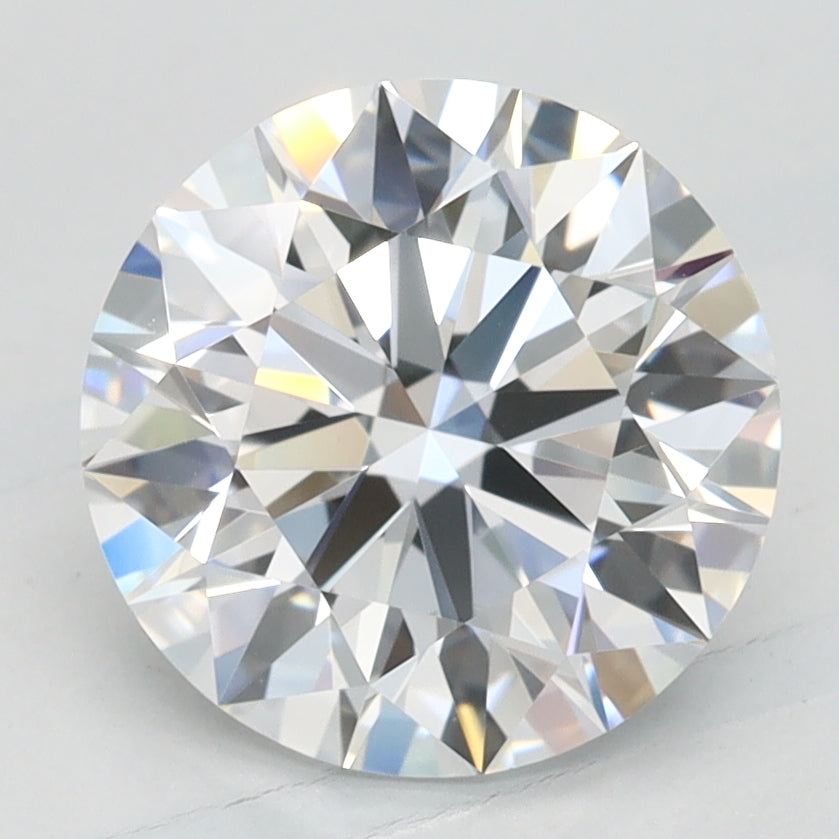 2.13 Carat Round Lab Diamond with  Cut Diamond in 14KT  view 1
