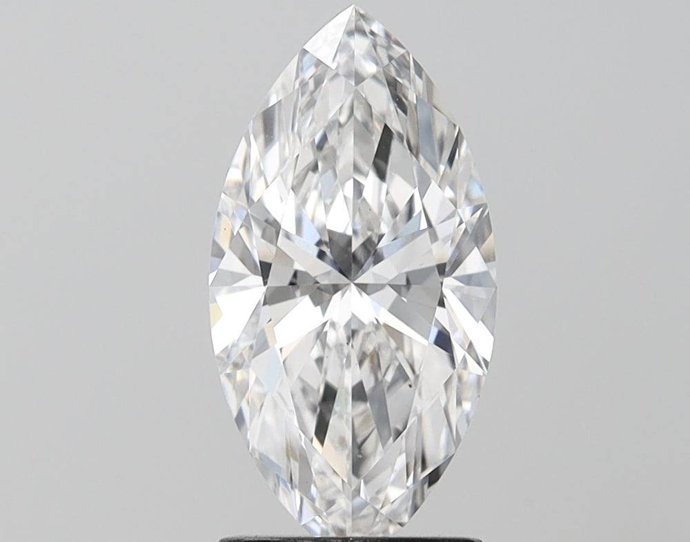 1.71 Carat Marquise Lab Diamond with  Cut Diamond in 14KT  view 1
