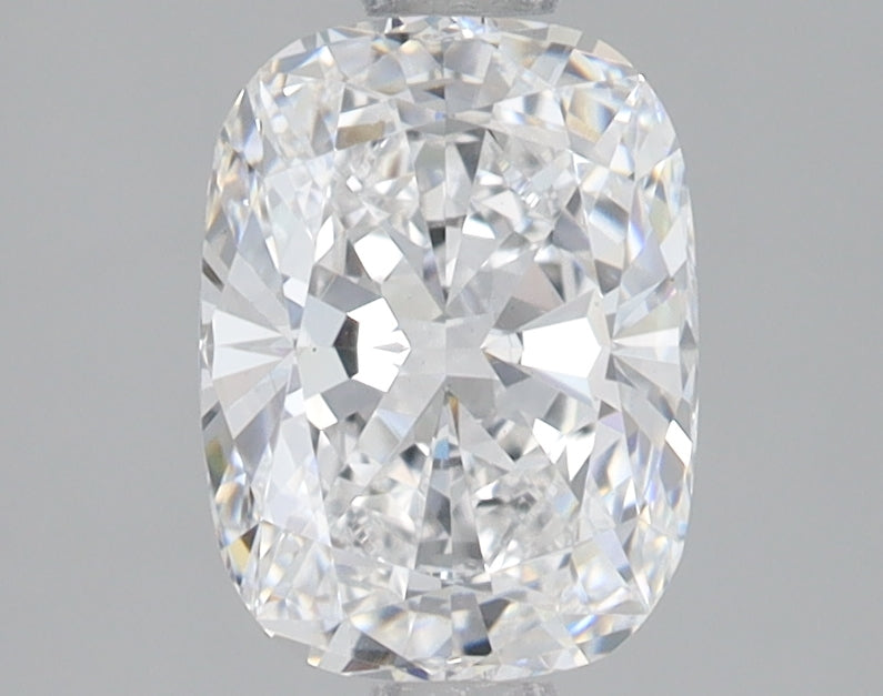 1.55 Carat Cushion Lab Diamond with  Cut Diamond in 14KT  view 1
