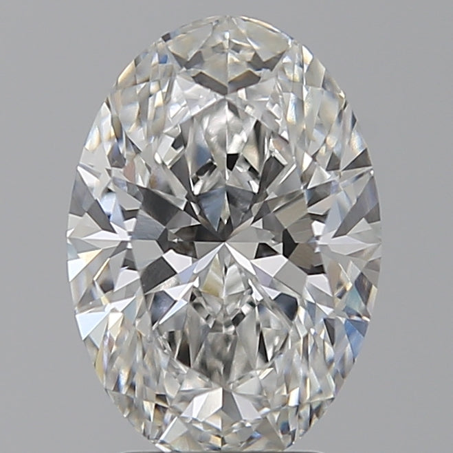 3.01 Carat Oval Lab Diamond with  Cut Diamond in 14KT  view 1
