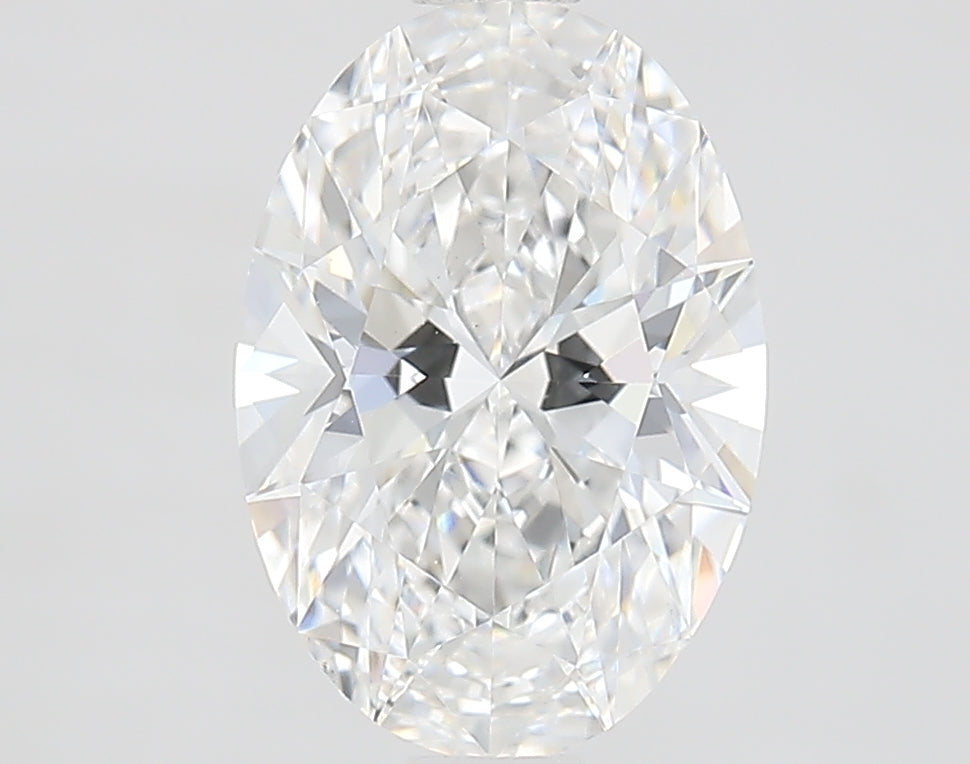 1.43 Carat Oval Lab Diamond with  Cut Diamond in 14KT  view 1
