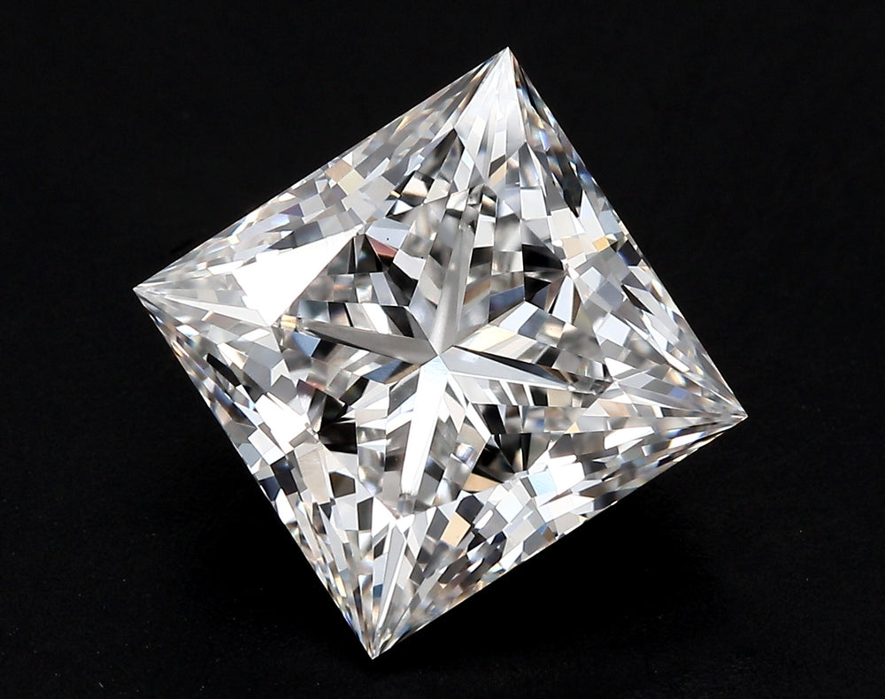 2.04 Carat Princess Lab Diamond with  Cut Diamond in 14KT  view 1
