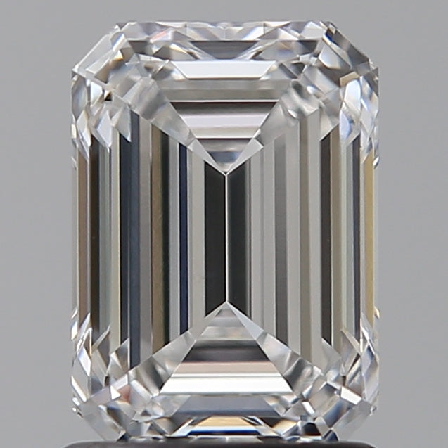 1.57 Carat Emerald Lab Diamond with  Cut Diamond in 14KT  view 1
