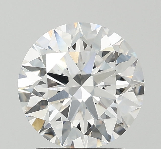 2.15 Carat Round Lab Diamond with  Cut Diamond in 14KT  view 1
